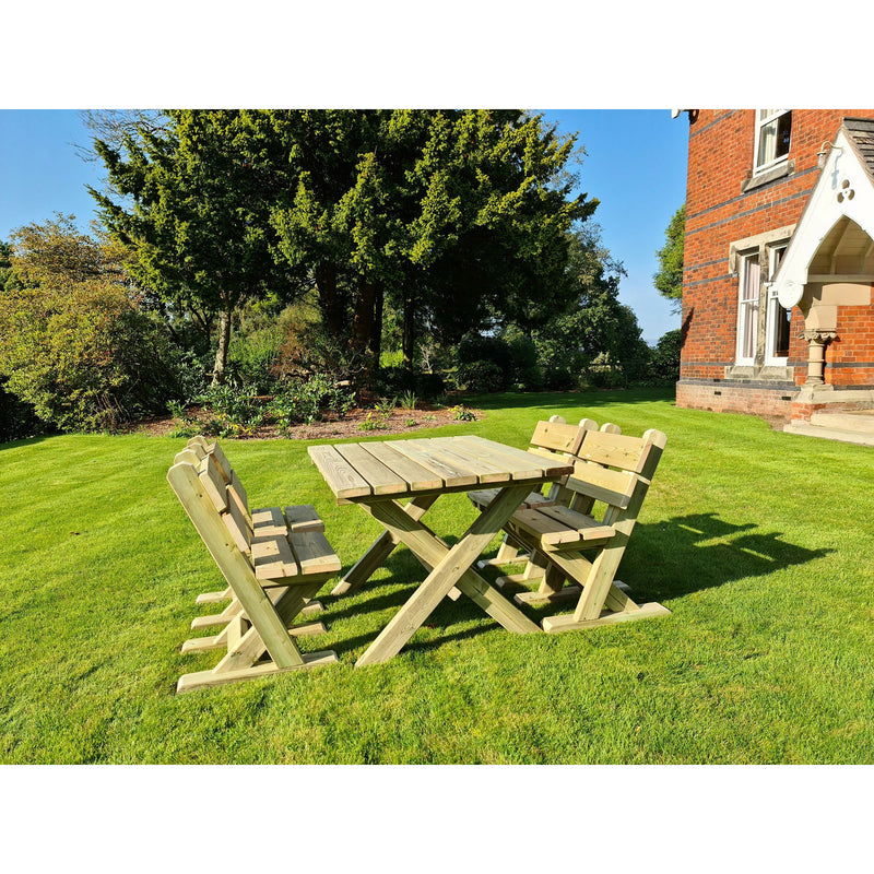 Churnet Valley Ashcombe Table Set 4  Seater  (4 Chairs) AT102 7435353659095