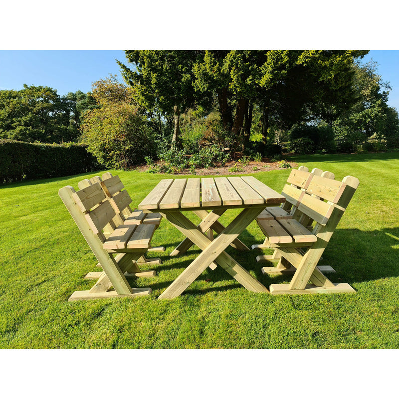 Churnet Valley Ashcombe Table Set 4  Seater  (4 Chairs) AT102 7435353659095