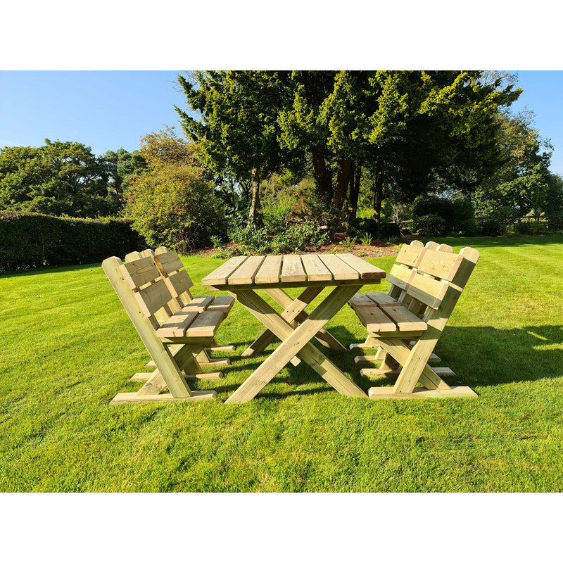 Churnet Valley Ashcombe Table Set 4  Seater  (4 Chairs) AT102 7435353659095