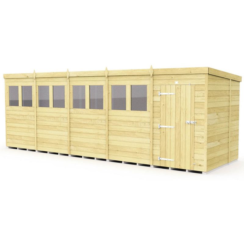 Total Sheds (20x6) Pressure Treated Pent Shed