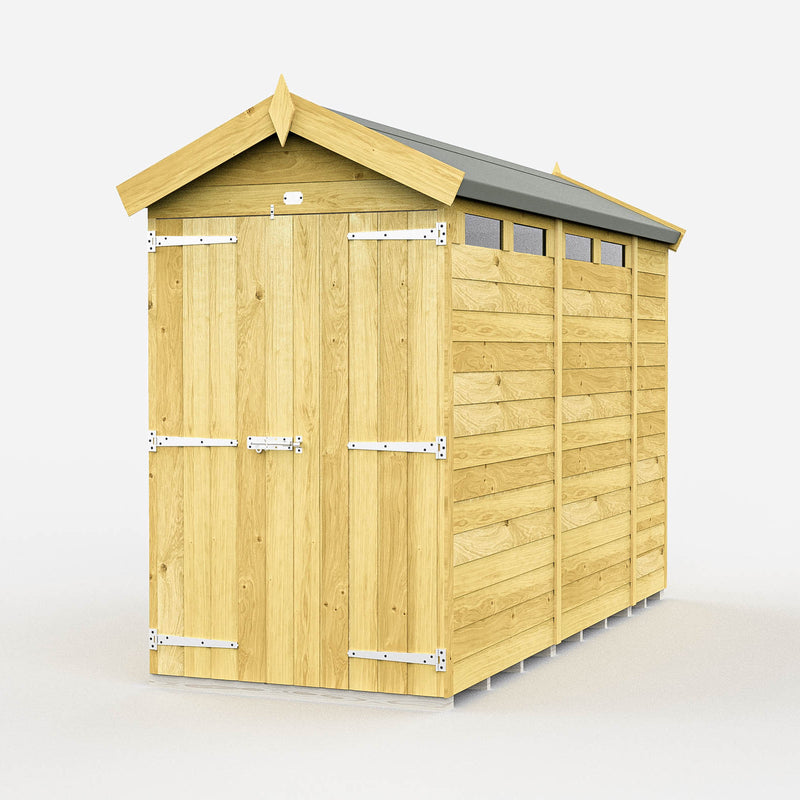 Total Sheds (4x10) Pressure Treated Apex Security Shed
