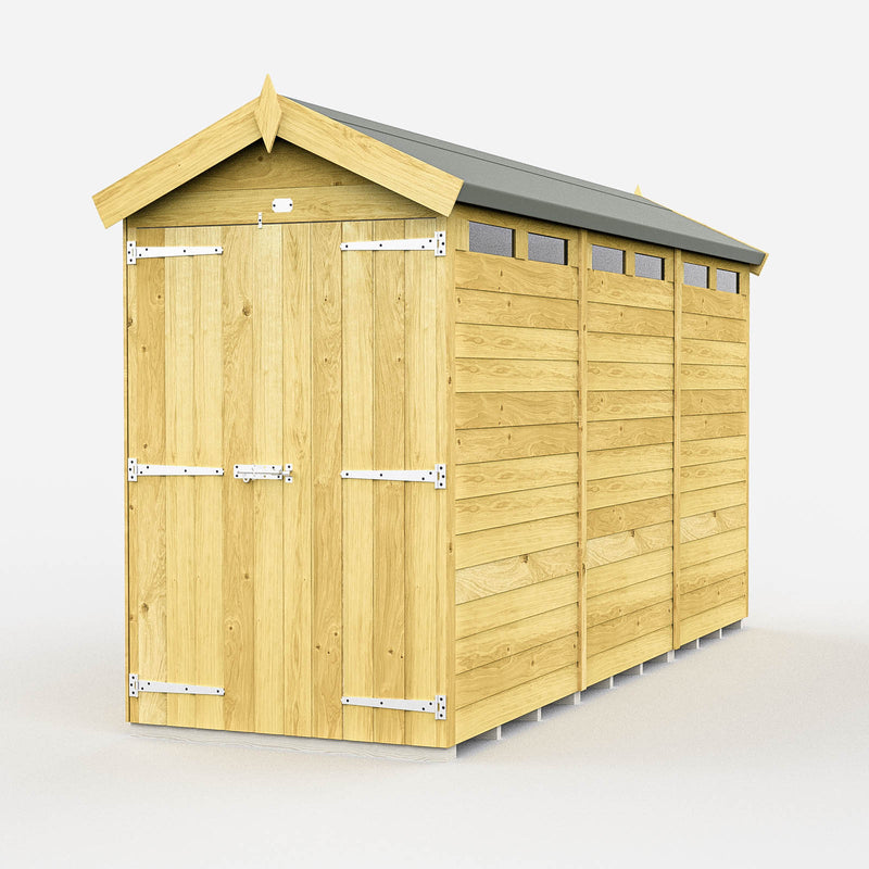Total Sheds (4x12) Pressure Treated Apex Security Shed