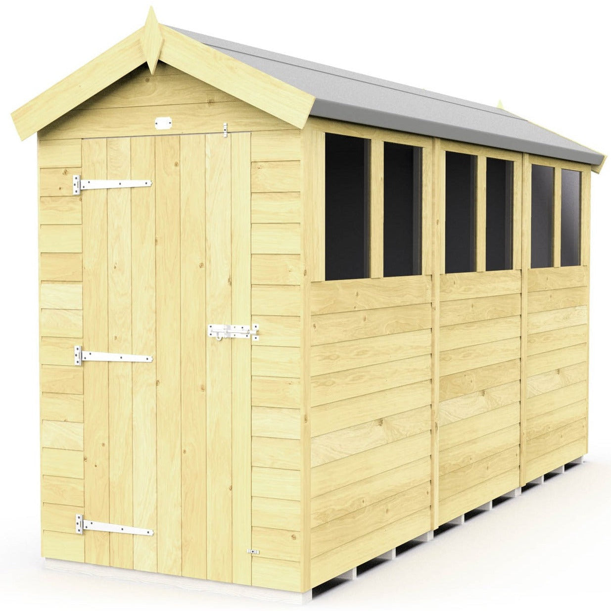 Total Sheds (4x12) Pressure Treated Apex Shed