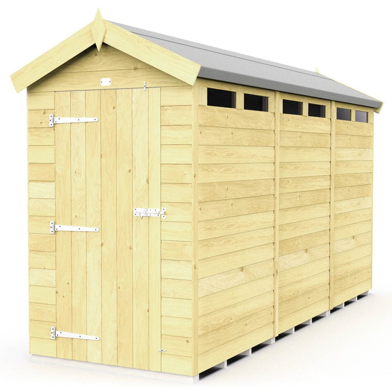 Total Sheds (4x12) Pressure Treated Apex Security Shed