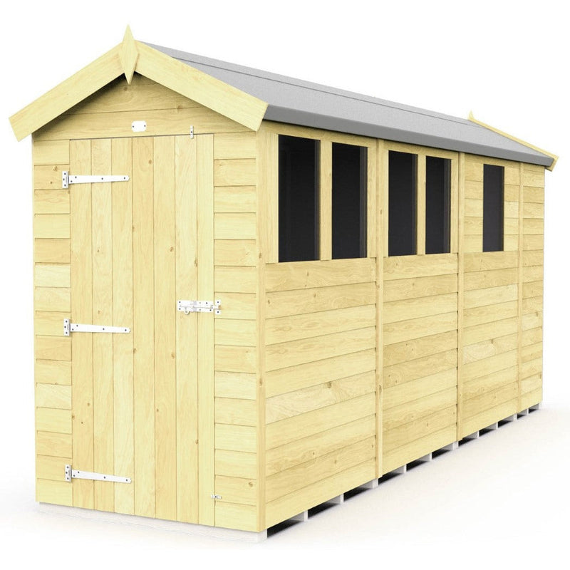 Total Sheds (4x13) Pressure Treated Apex Shed