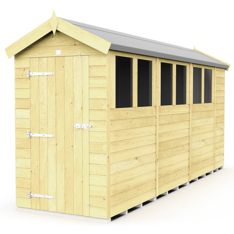 Total Sheds (4x14) Pressure Treated Apex Shed