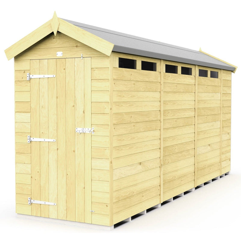 Total Sheds (4x14) Pressure Treated Apex Security Shed