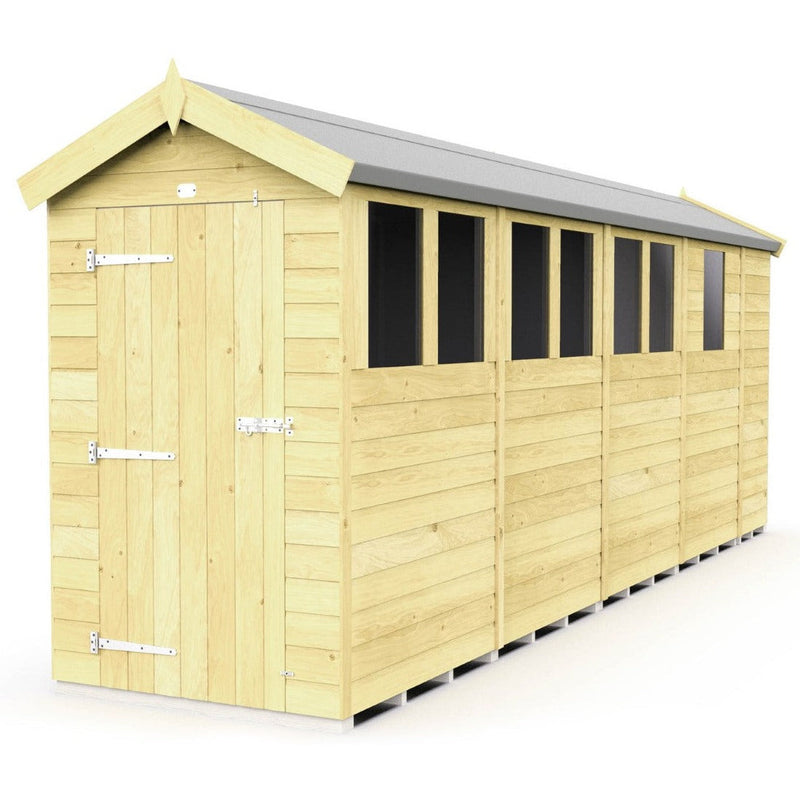 Total Sheds (4x17) Pressure Treated Apex Shed