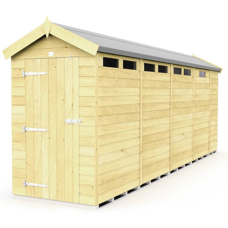 Total Sheds (4x17) Pressure Treated Apex Security Shed