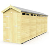 Total Sheds (4x20) Pressure Treated Apex Security Shed