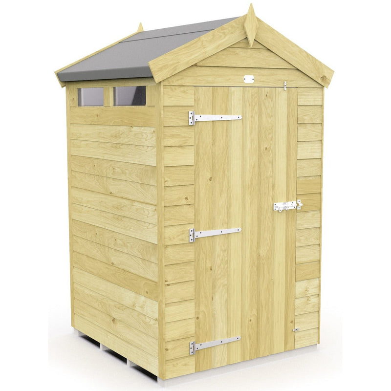 Total Sheds (4x4) Pressure Treated Apex Security Shed