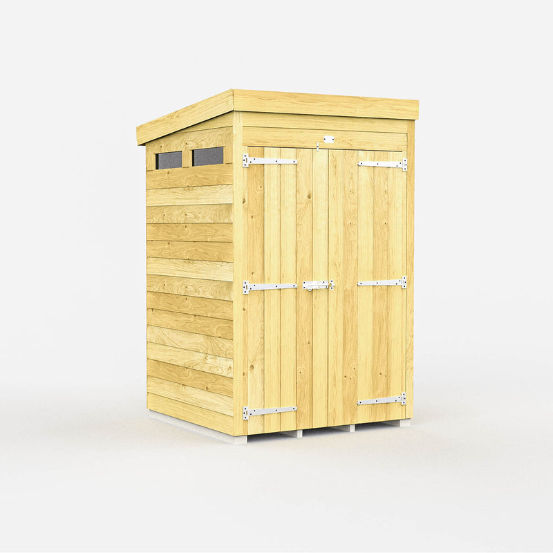 Total Sheds (4x4) Pressure Treated Pent Security Shed