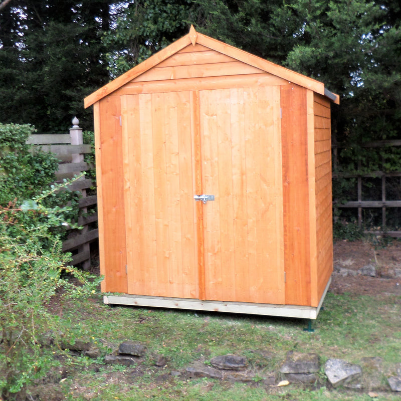 Shire Pressure Treated Overlap Shed Double Door (4x6) OVED0406POL-1AA 5060490130163 - Outside Store