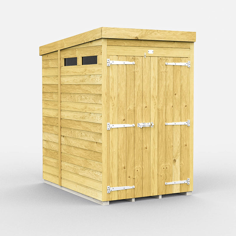 Total Sheds (4x6) Pressure Treated Pent Security Shed