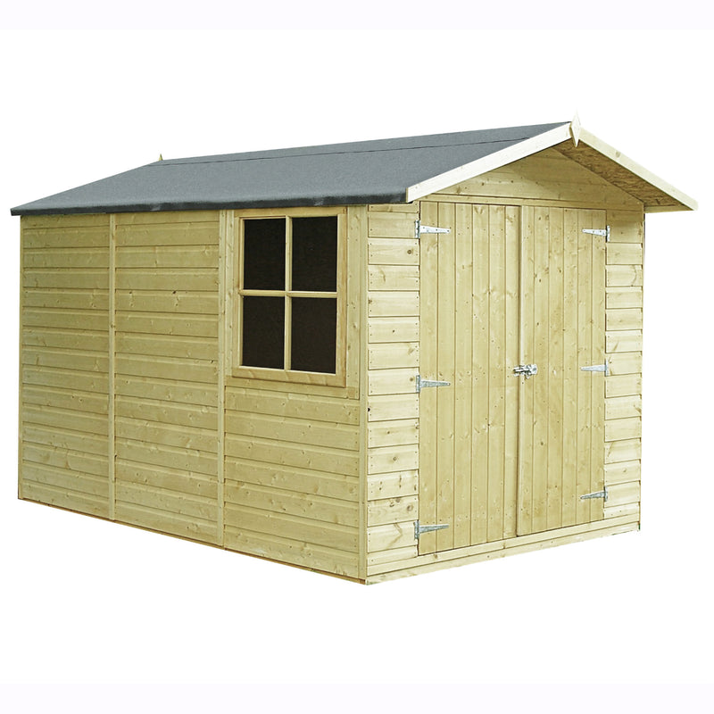 Shire Guernsey Pressure Treated Shiplap Range Shed Double Door (10x7) GUER0710PSL-1AA 5060490130217 - Outside Store