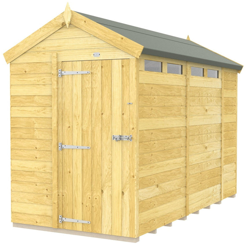 Total Sheds (5x10) Pressure Treated Apex Security Shed