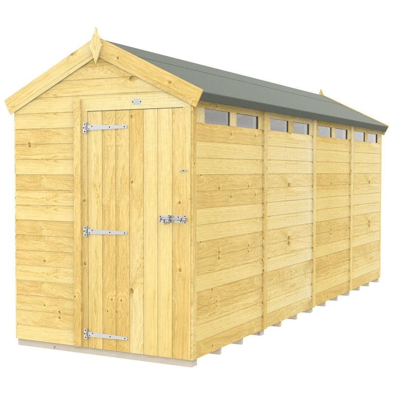 Total Sheds (5x16) Pressure Treated Apex Security Shed
