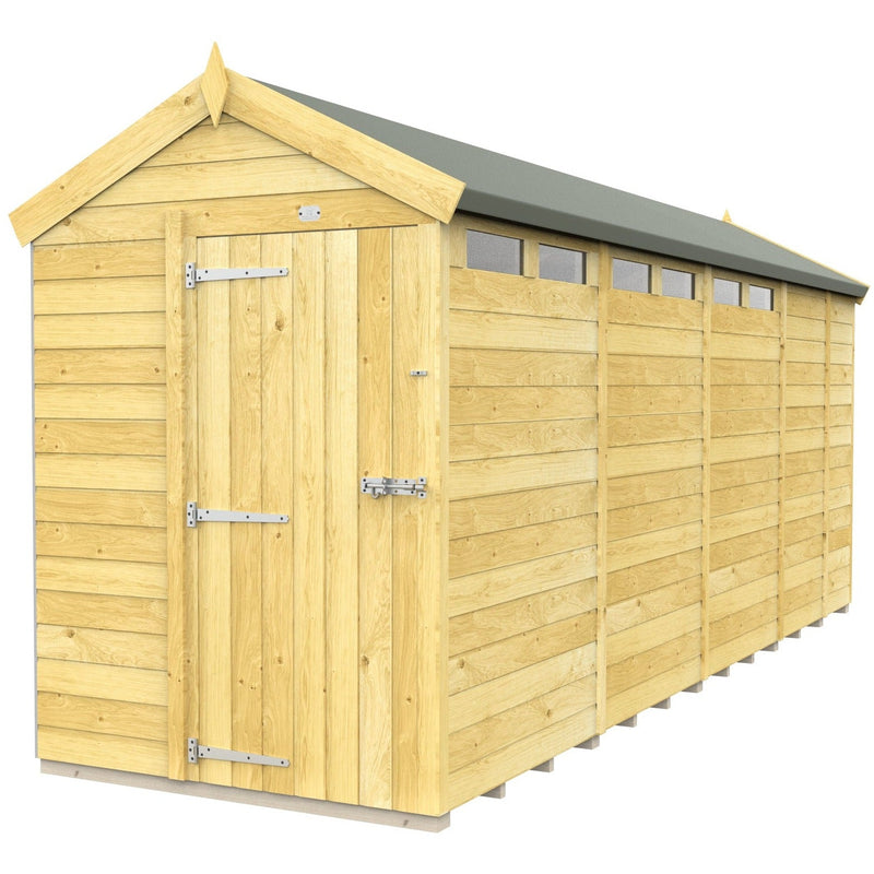 Total Sheds (5x17) Pressure Treated Apex Security Shed