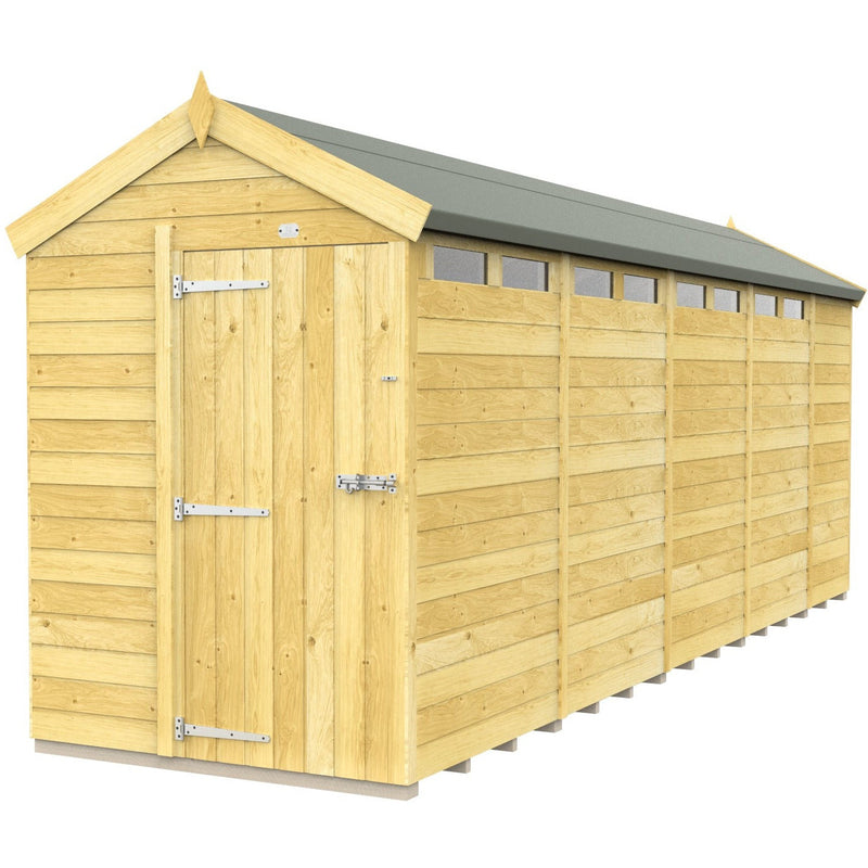 Total Sheds (5x19) Pressure Treated Apex Security Shed