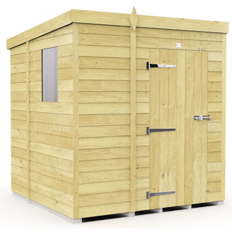 Total Sheds (5x7) Pressure Treated Pent Shed