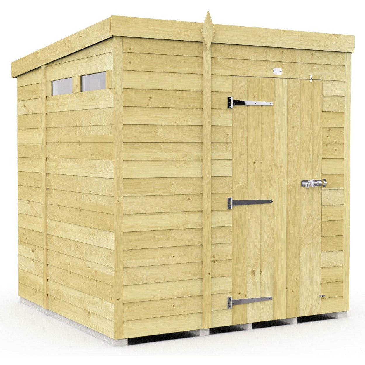 Total Sheds (5x7) Pressure Treated Pent Security Shed