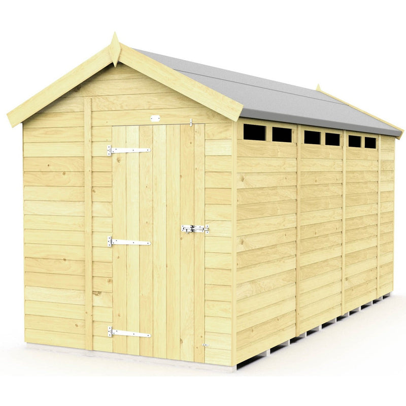 Total Sheds (6x15) Pressure Treated Apex Security Shed