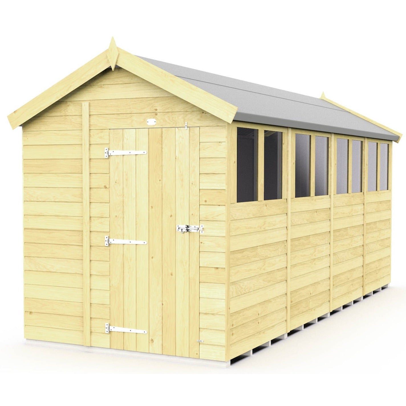 Total Sheds (6x16) Pressure Treated Apex Shed