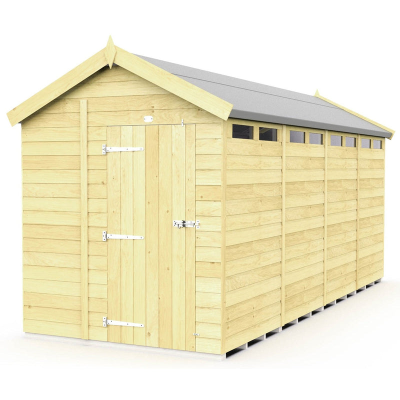 Total Sheds (6x16) Pressure Treated Apex Security Shed