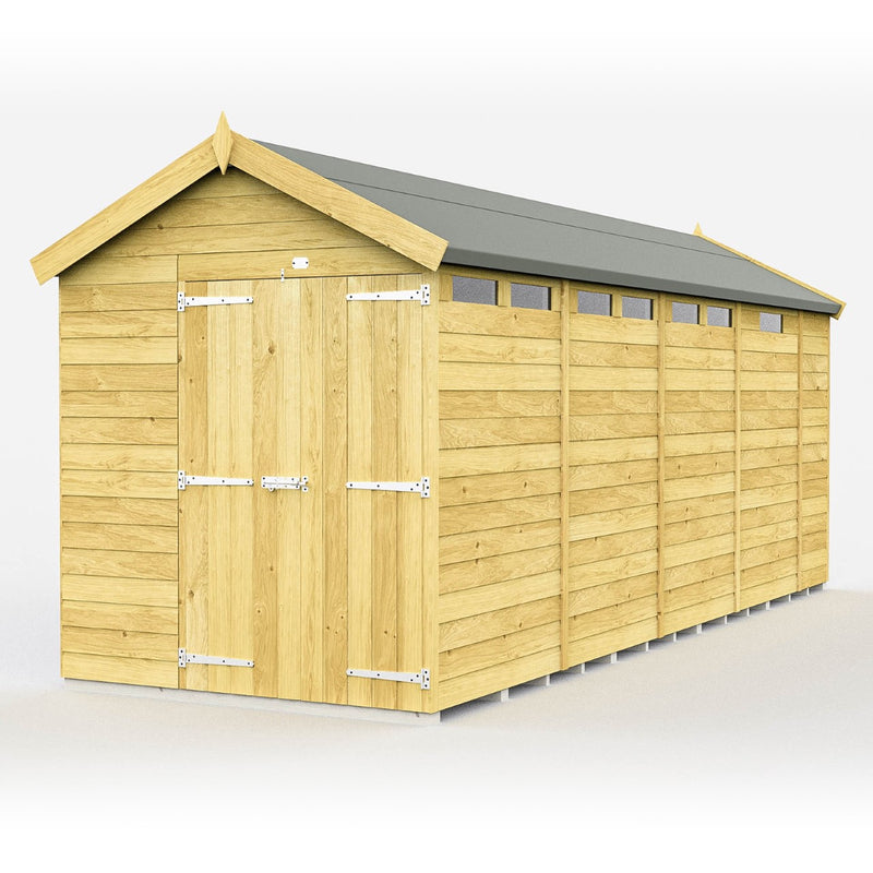 Total Sheds (6x17) Pressure Treated Apex Security Shed