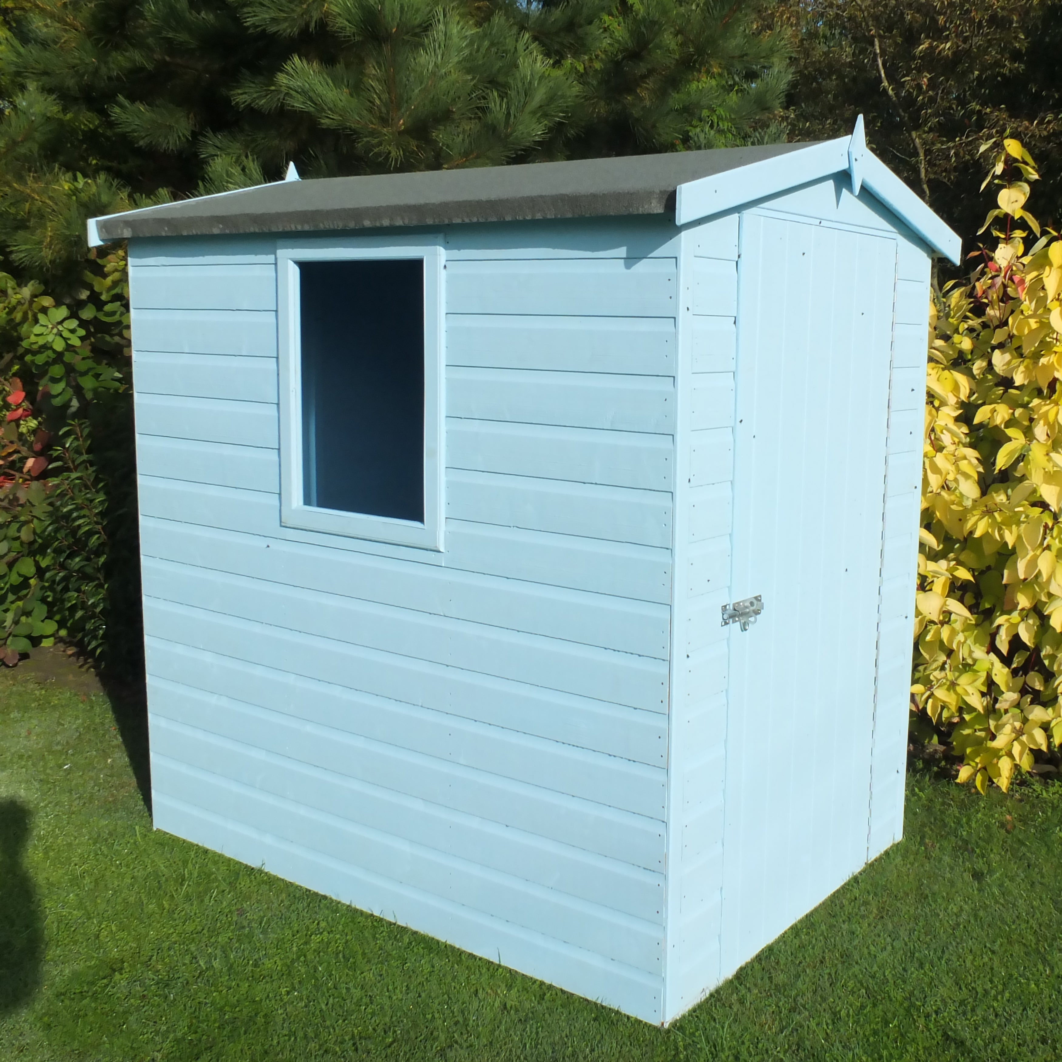 Shire Lewis Premium Shed Range  Single Door (6x4)  LEWI0604DSL-1AA 5060211117329 - Outside Store