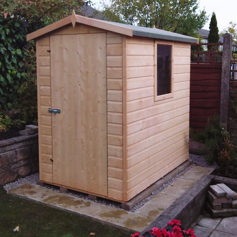 Shire Lewis Premium Shed Range  Single Door (6x4)  LEWI0604DSL-1AA 5060211117329 - Outside Store