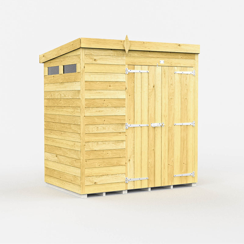 Total Sheds (6x4) Pressure Treated Pent Security Shed