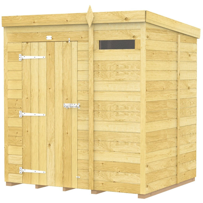 Total Sheds (6x5) Pressure Treated Pent Security Shed