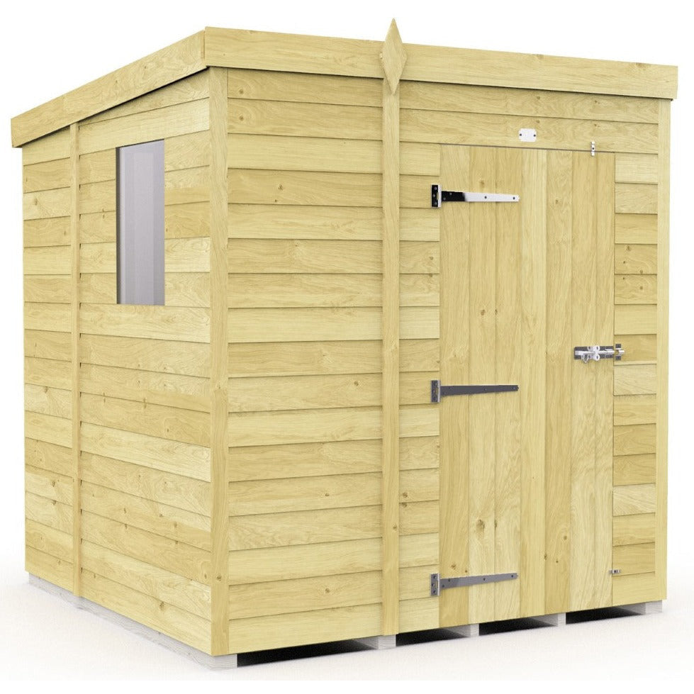 Total Sheds (5x6) Pressure Treated Pent Shed