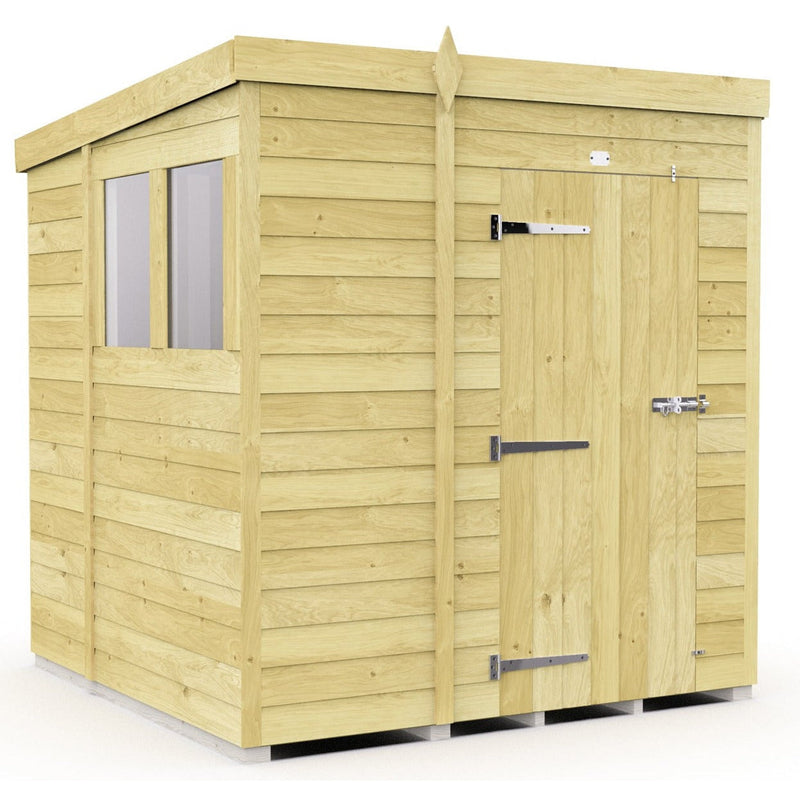 Total Sheds (6x7) Pressure Treated Pent Shed