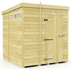 Total Sheds (6x7) Pressure Treated Pent Security Shed