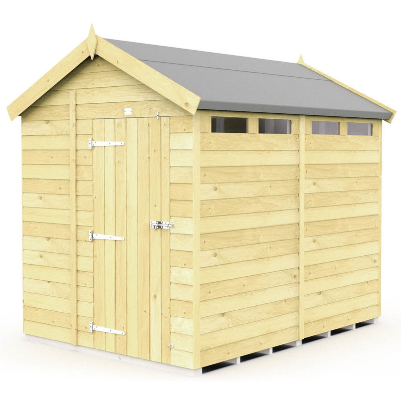 Total Sheds (6x8) Pressure Treated Apex Security Shed