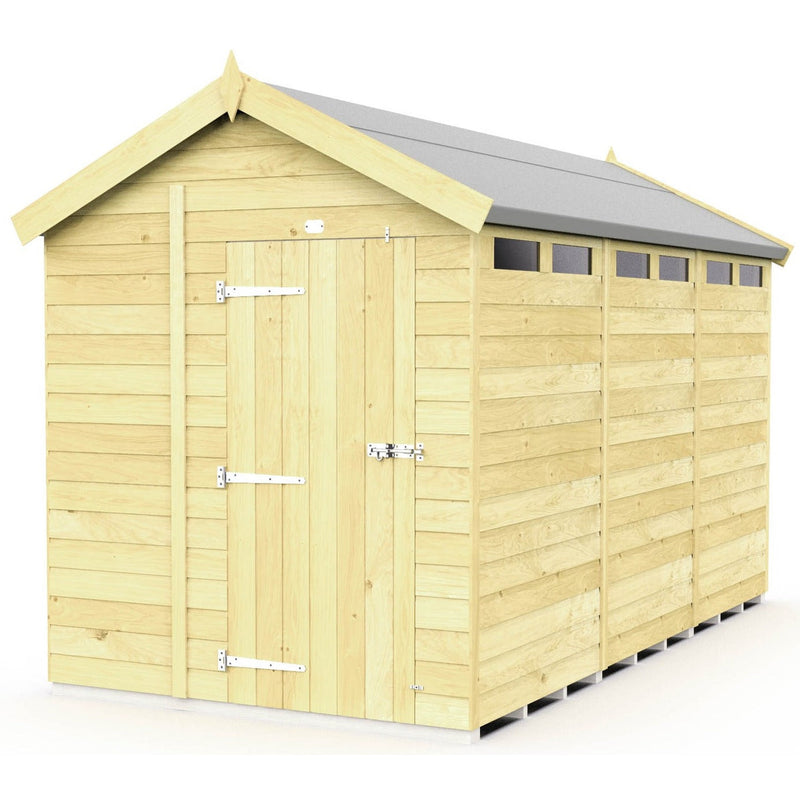 Total Sheds (7x12) Pressure Treated Apex Security Shed