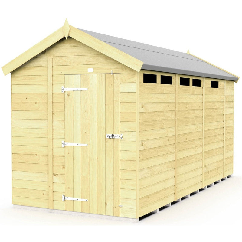 Total Sheds (7x13) Pressure Treated Apex Security Shed