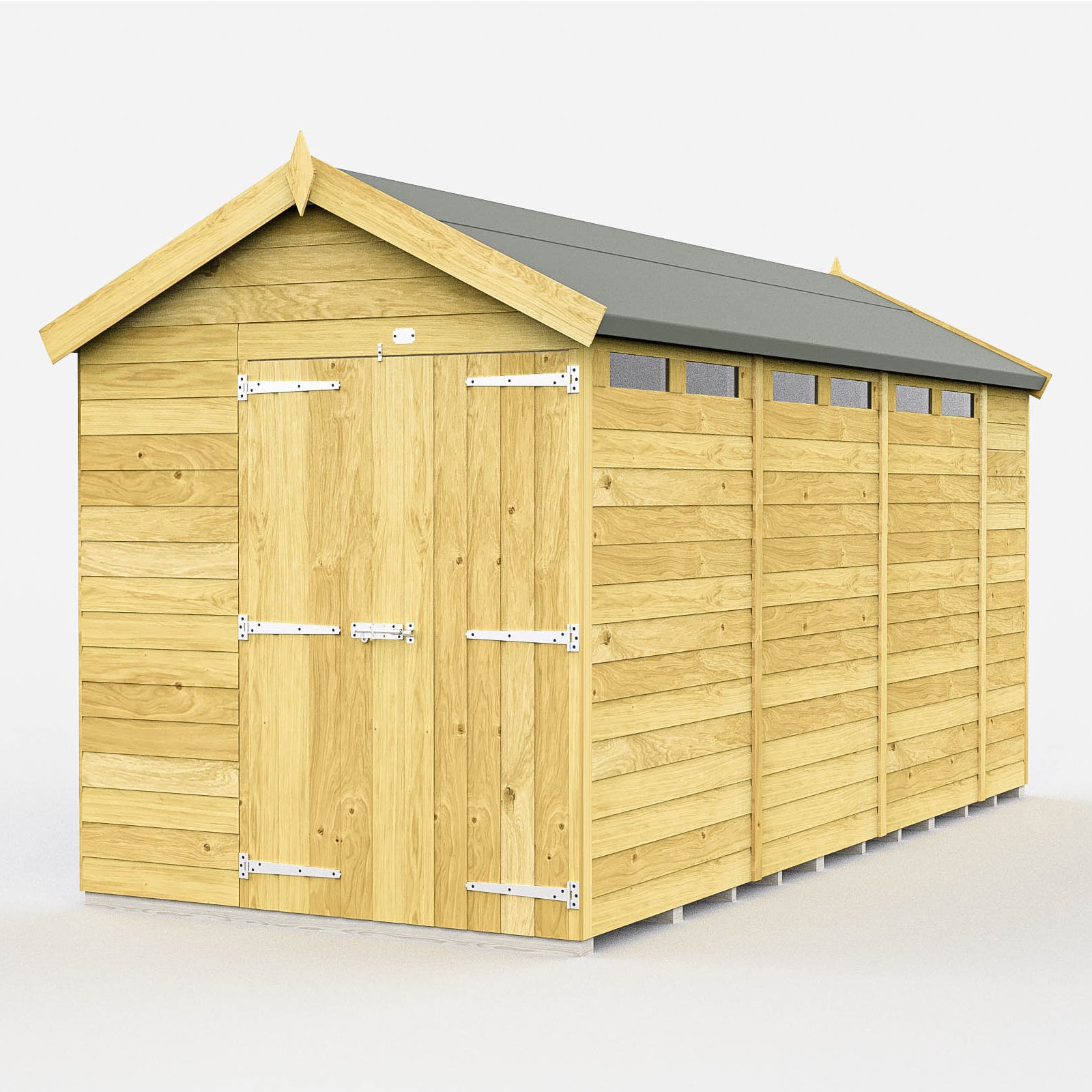 Total Sheds (7x15) Pressure Treated Apex Security Shed