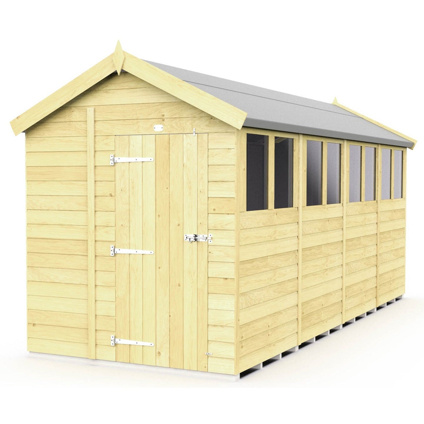 Total Sheds (7x16) Pressure Treated Apex Shed