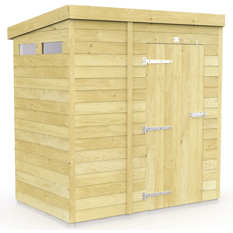 Total Sheds (7x4) Pressure Treated Pent Security Shed