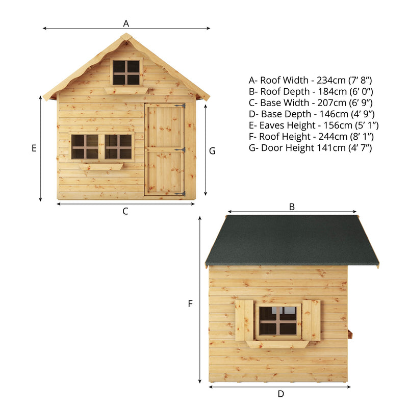 Mercia Double Storey Swiss Cottage (7x5) (SI-002-001-0109 - EAN 5029442006833)