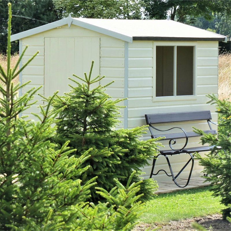 Shire Lewis Premium Shed Range Single Door (7x5) LEWI0705DSL-1AA 5060211117336 - Outside Store