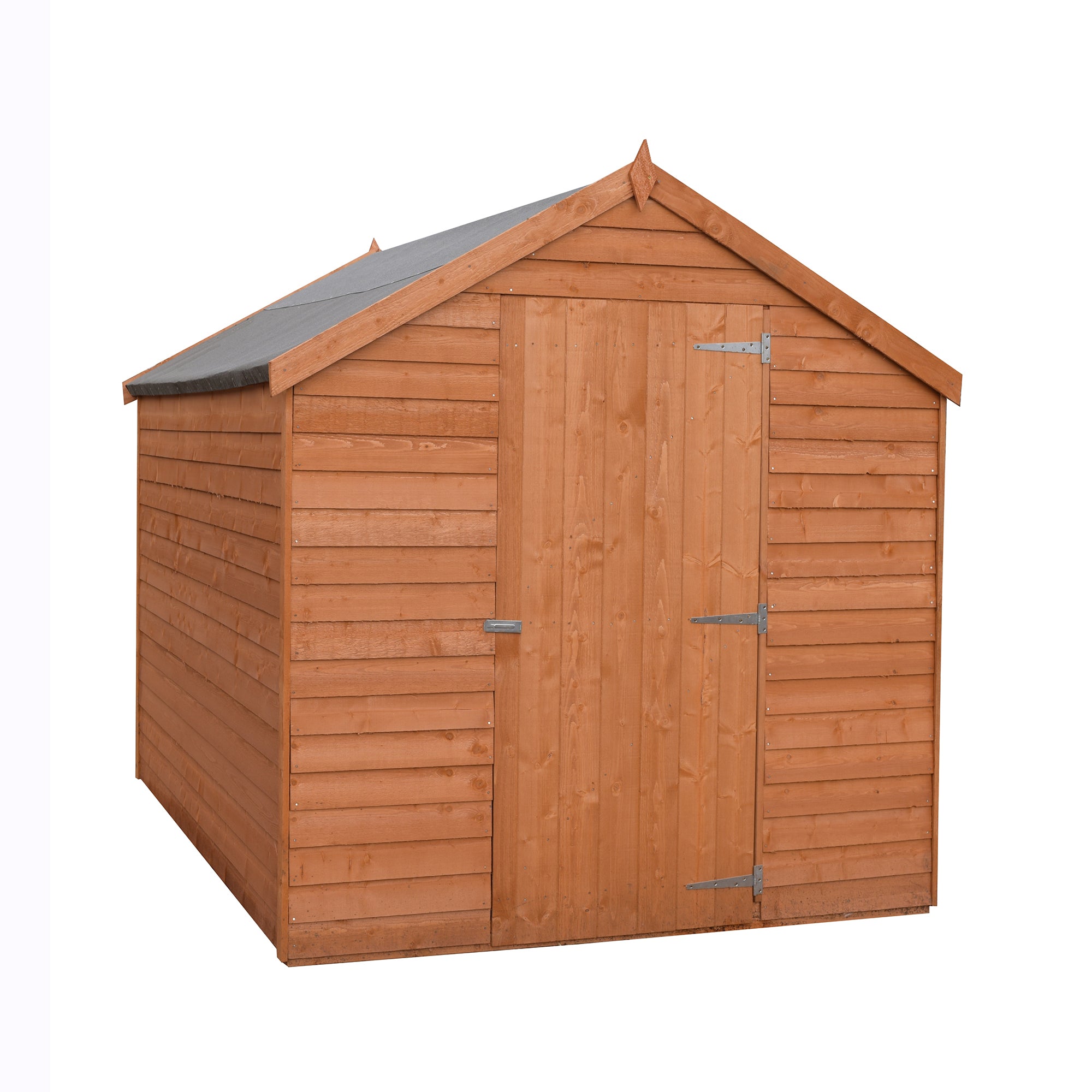 Shire Dip Treated Overlap Value Shed Single Door (7x5) OVSV0705DOL-1AA 5060490133348 - Outside Store