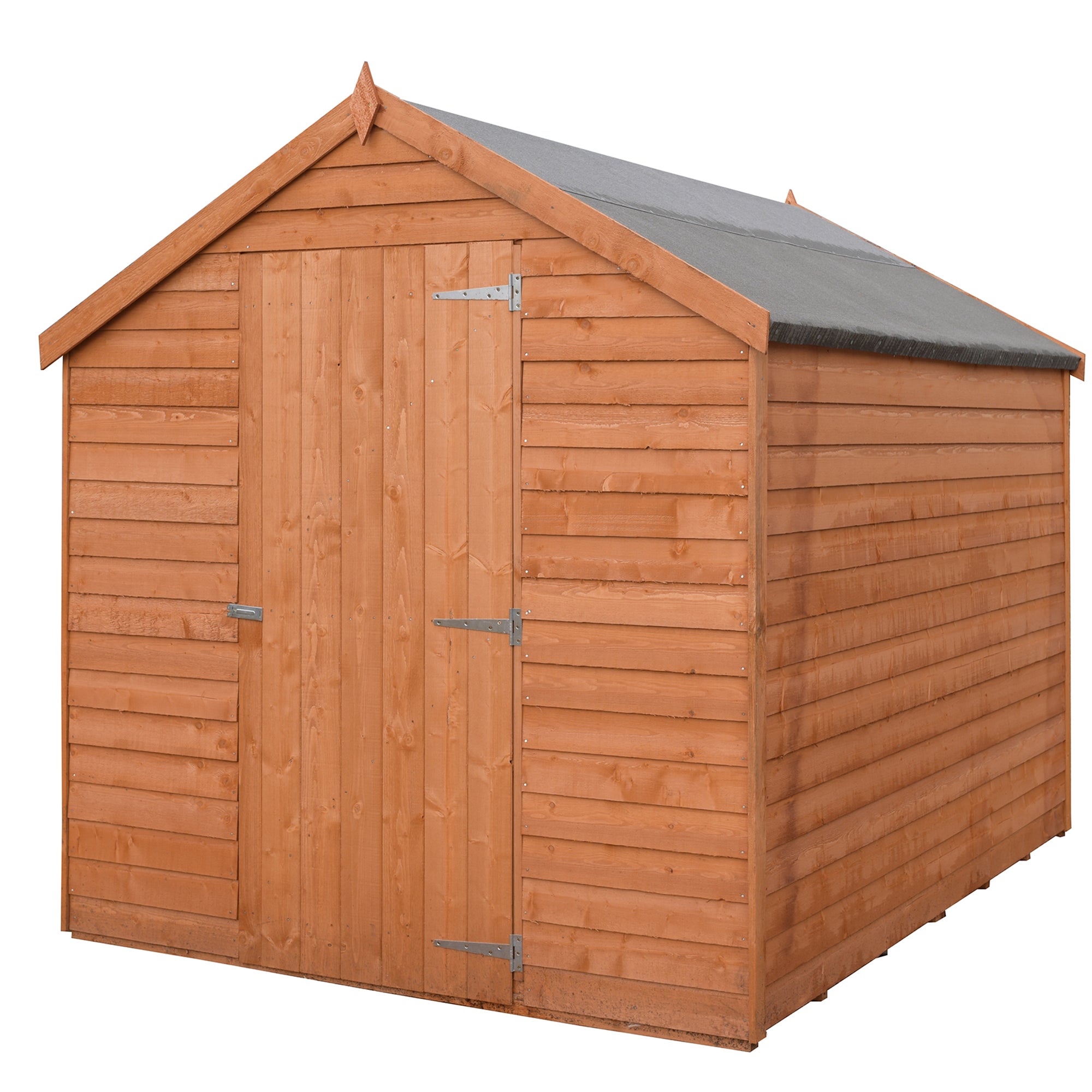 Shire Dip Treated Overlap Value Shed Single Door (7x5) OVSV0705DOL-1AA 5060490133348 - Outside Store