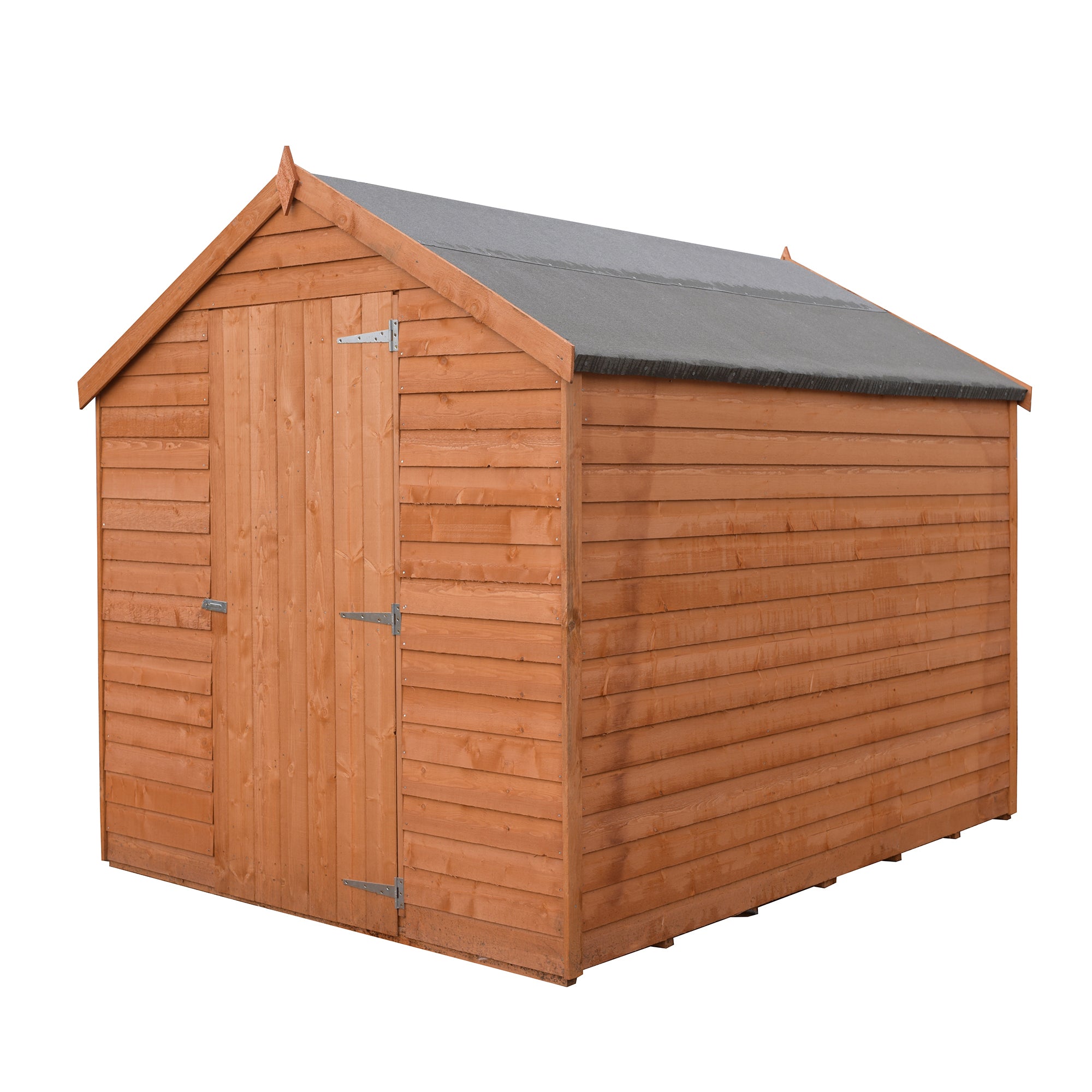 Shire Dip Treated Overlap Value Shed Single Door (7x5) OVSV0705DOL-1AA 5060490133348 - Outside Store