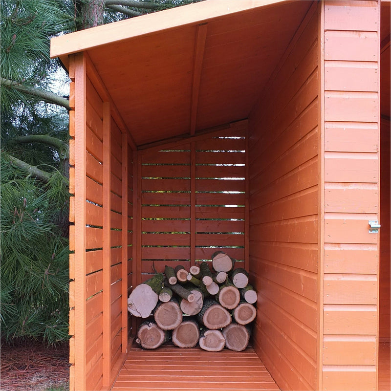 Shire Shed & Log Store (7x6) SHLO0706DSL-1AA 5060490131177 - Outside Store