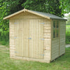 Shire Alderney Pressure Treated Shiplap Range Shed Double Door (7x7) ALDE0707PSL-1AA 5060490130200 - Outside Store