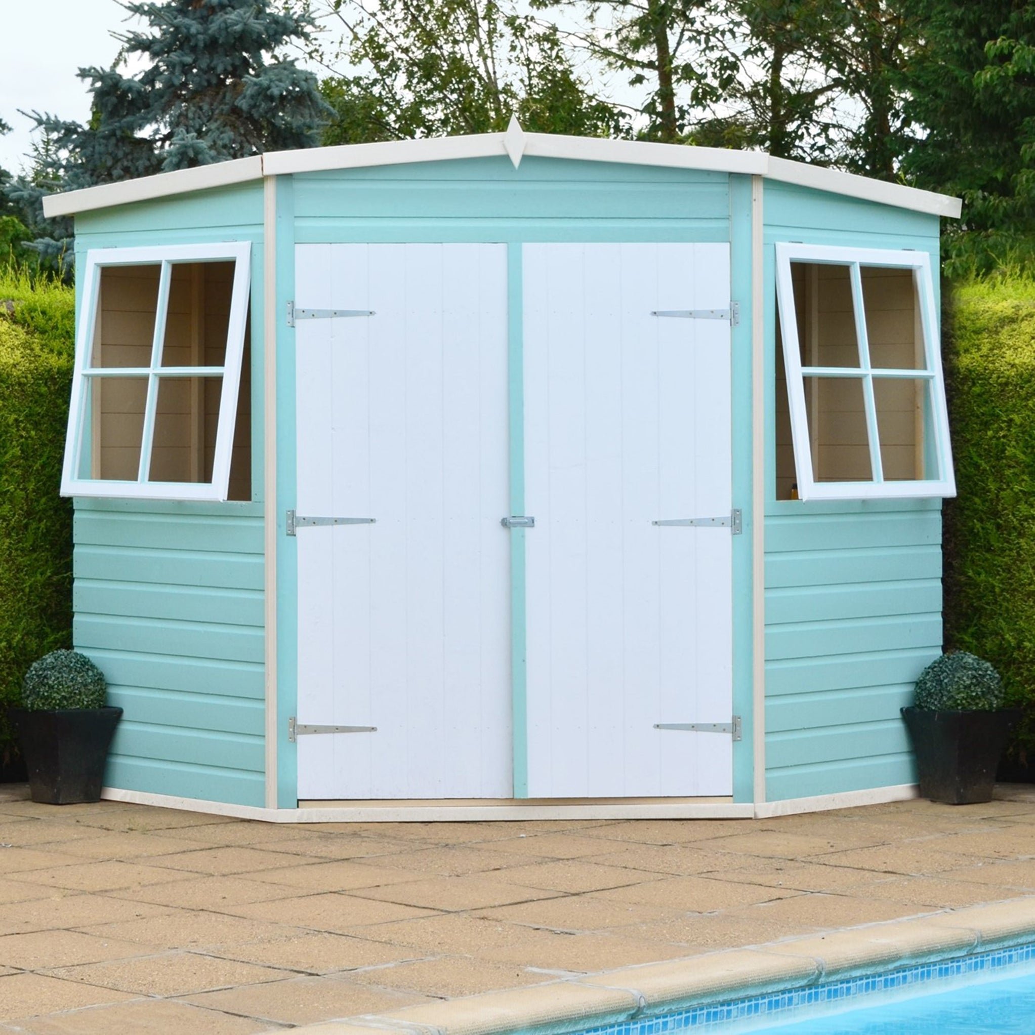Shire Corner Shed Premium (10x10) CNRS1010DSL-1AA 5019804101009 - Outside Store